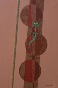 Lagarto Aborígene, 2007 (óleo e acrílico sobre tela)